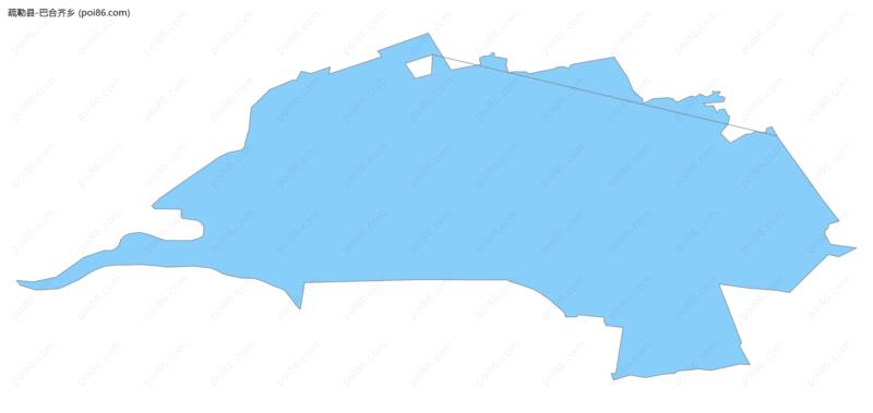 巴合齐乡边界地图