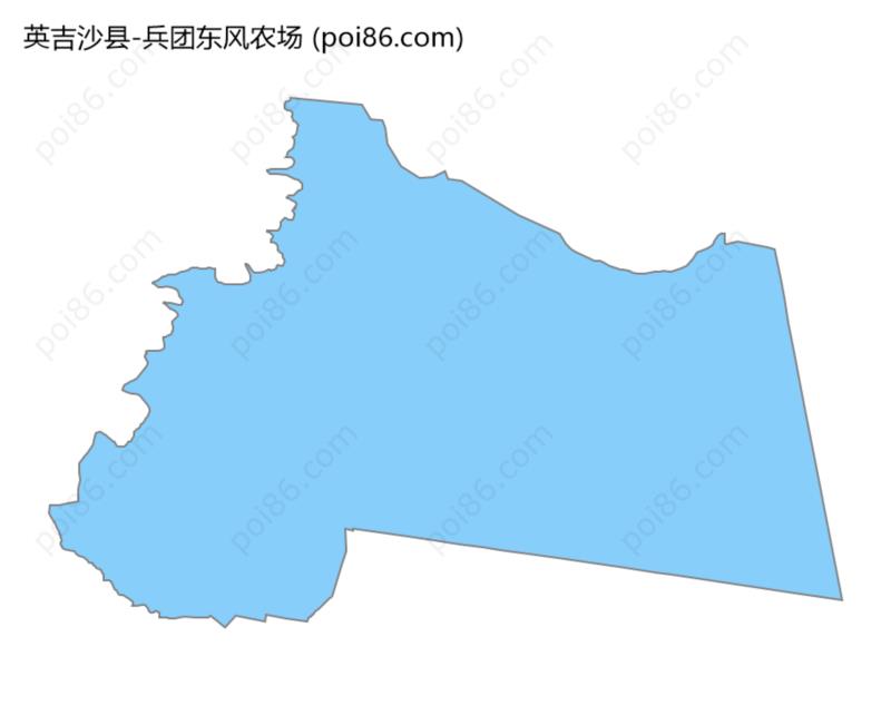 兵团东风农场边界地图