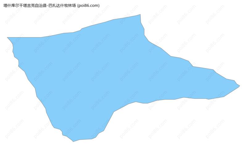 巴扎达什牧林场边界地图