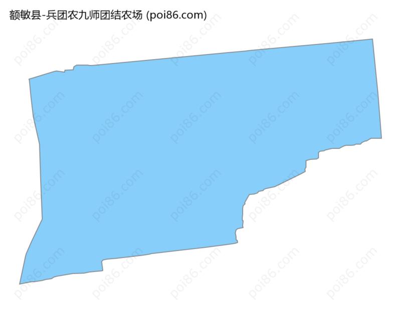 兵团农九师团结农场边界地图