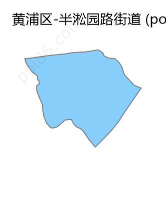 半淞园路街道边界地图