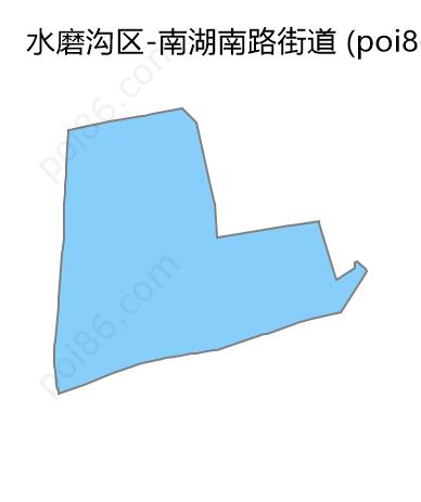 南湖南路街道边界地图