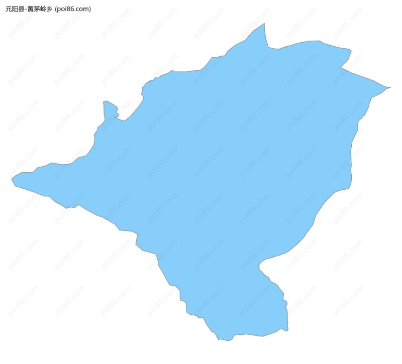 黄茅岭乡边界地图