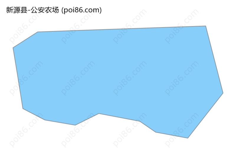 公安农场边界地图