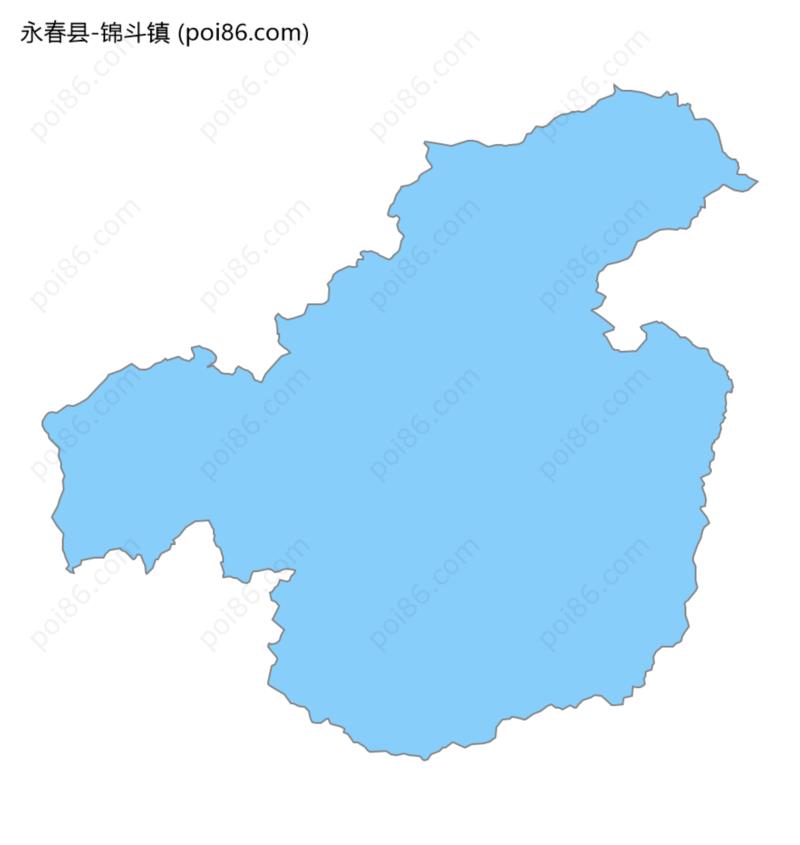 锦斗镇边界地图