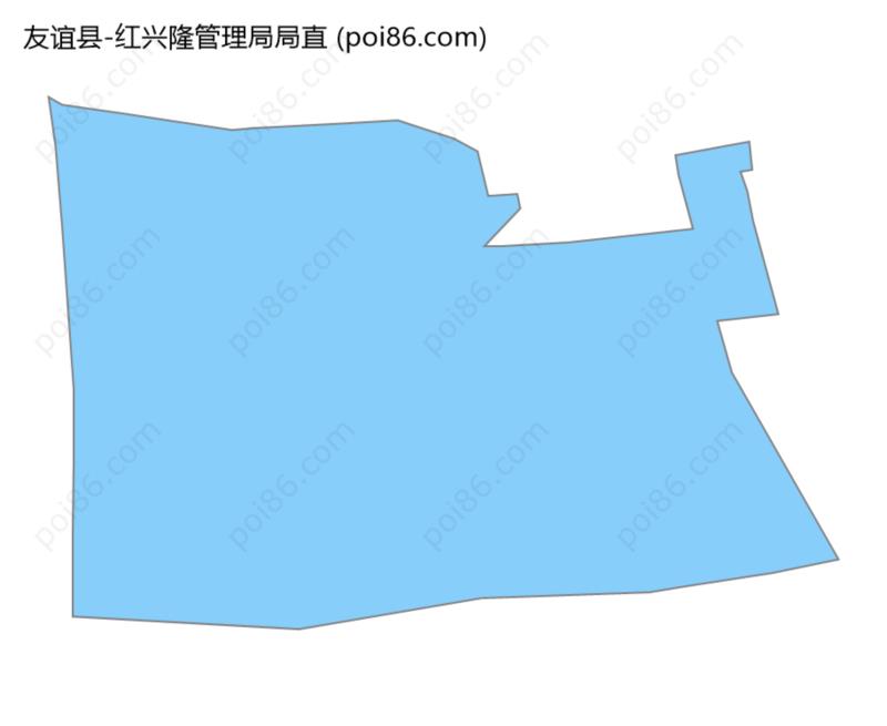 红兴隆管理局局直边界地图