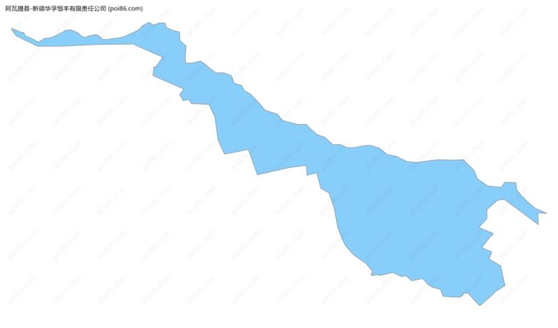 新疆华孚恒丰有限责任公司边界地图