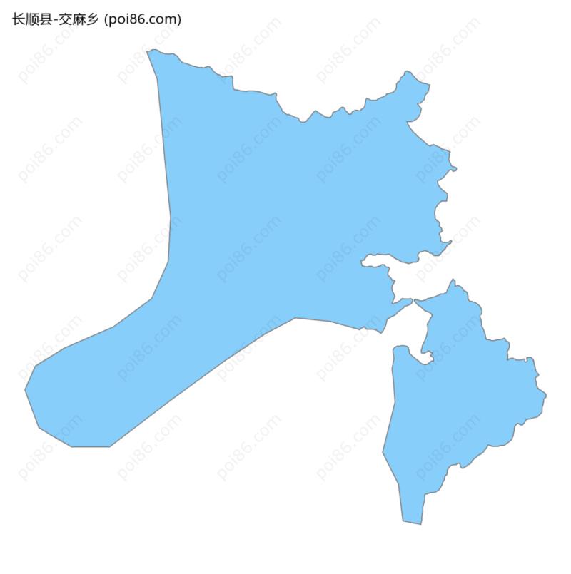 交麻乡边界地图