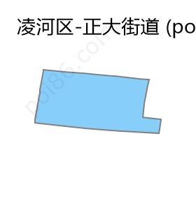 正大街道边界地图