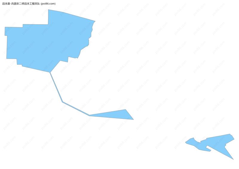 兵团农二师且末工程支队边界地图