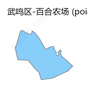 百合农场边界地图