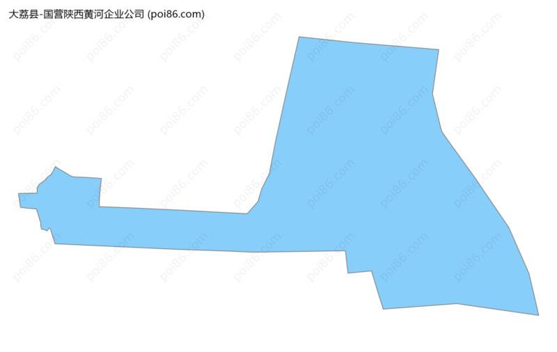 国营陕西黄河企业公司边界地图