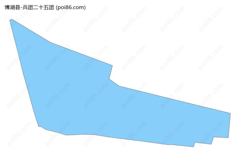 兵团二十五团边界地图