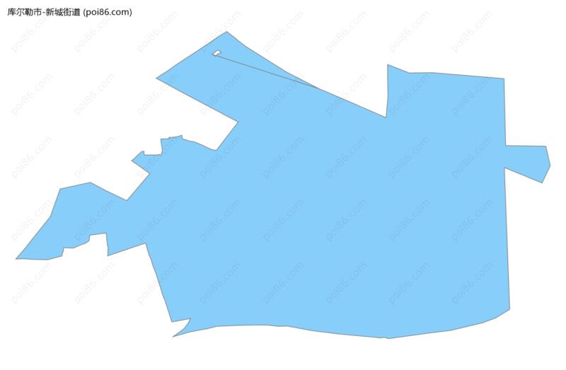 新城街道边界地图