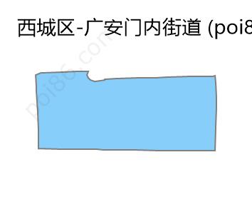 广安门内街道边界地图