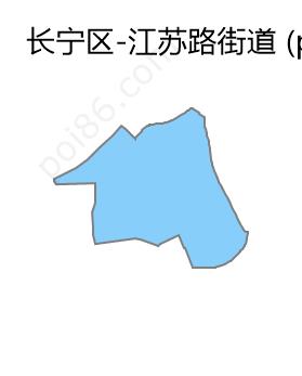 江苏路街道边界地图