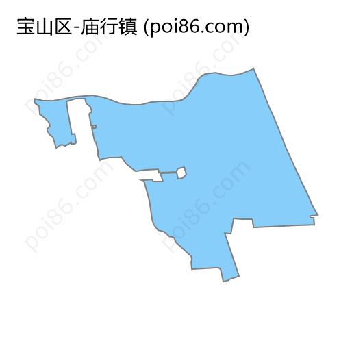 庙行镇边界地图