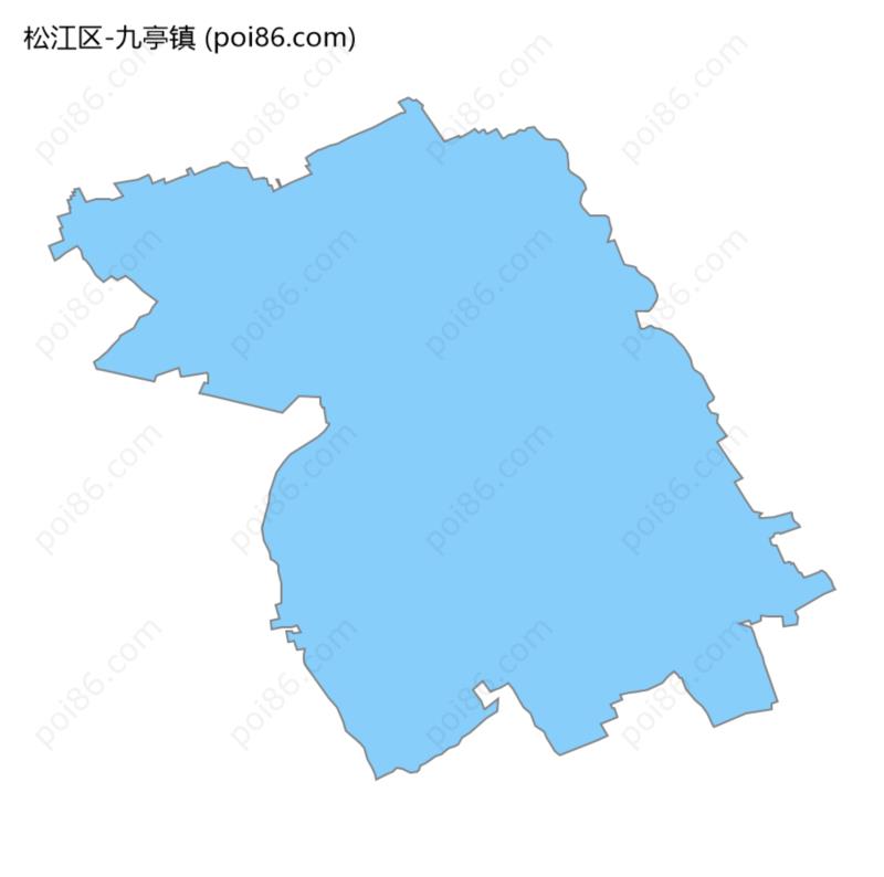 九亭镇边界地图