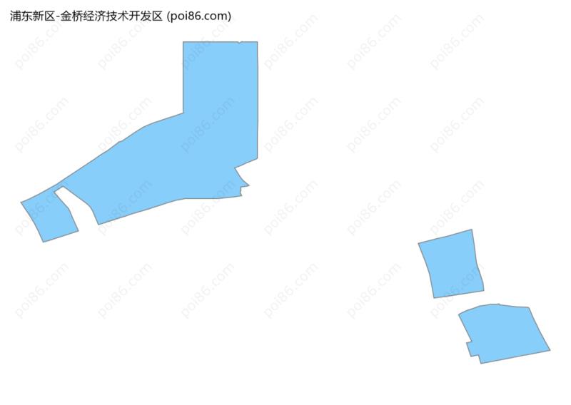 金桥经济技术开发区边界地图