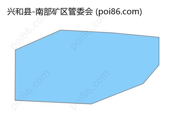 南部矿区管委会边界地图