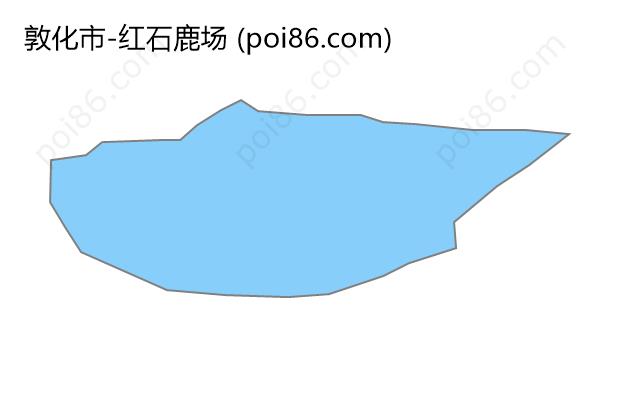 红石鹿场边界地图