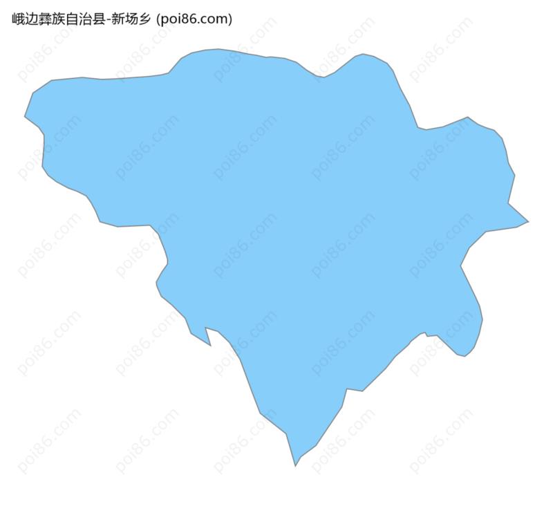 新场乡边界地图