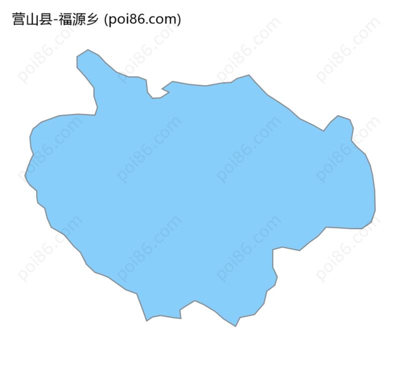 福源乡边界地图