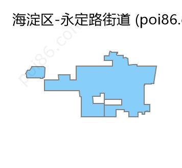 永定路街道边界地图