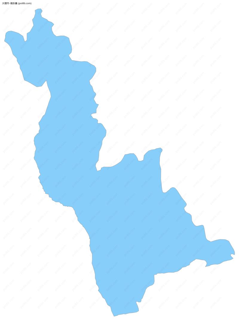 海东镇边界地图