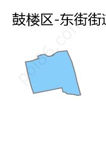 东街街道边界地图