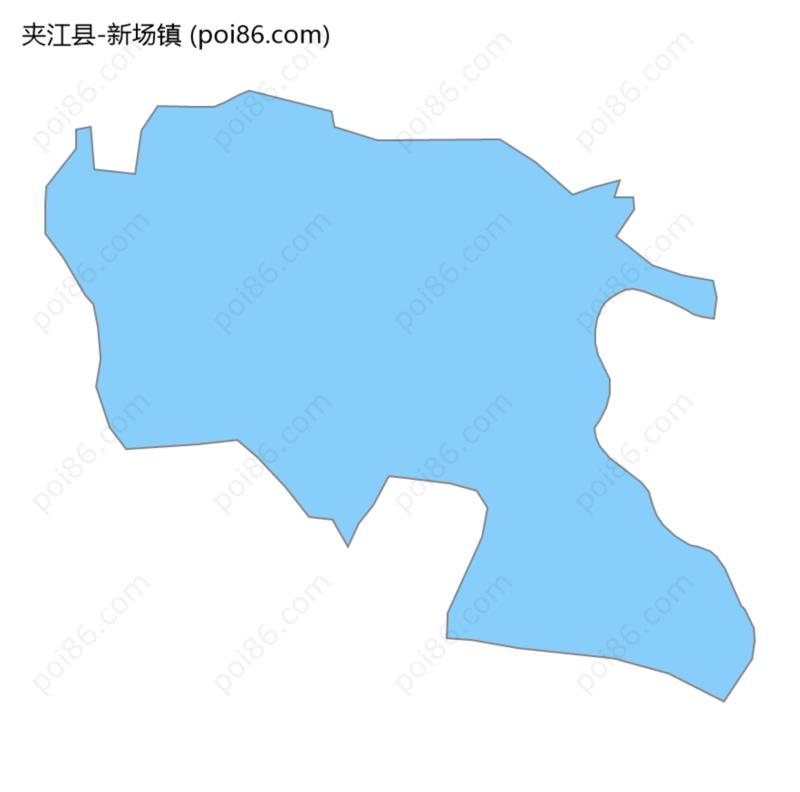 新场镇边界地图