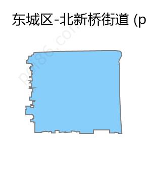 北新桥街道边界地图