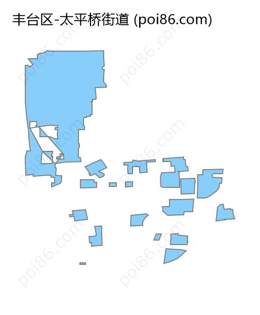 太平桥街道边界地图