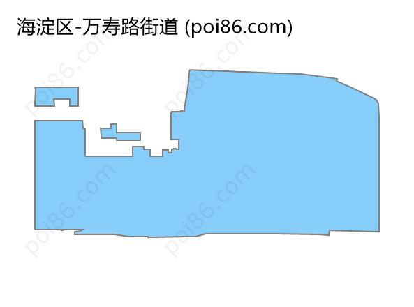 万寿路街道边界地图