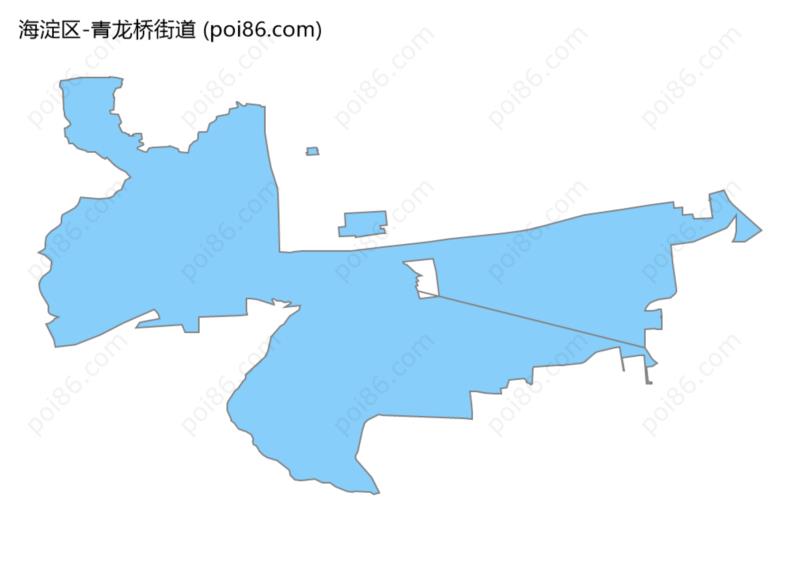 青龙桥街道边界地图