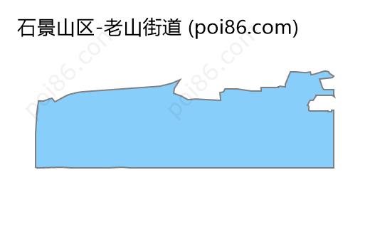 老山街道边界地图