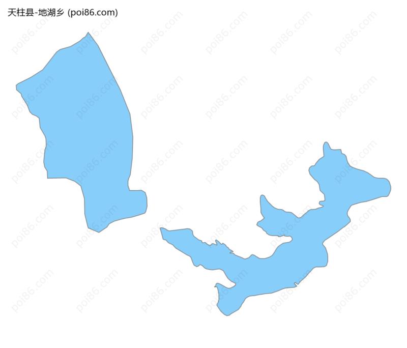 地湖乡边界地图