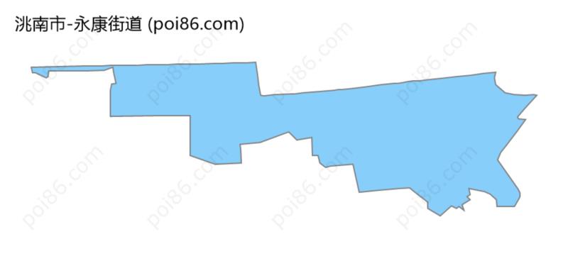 永康街道边界地图