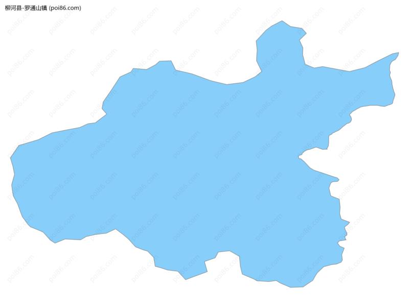 罗通山镇边界地图