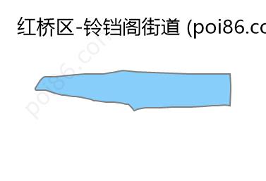 铃铛阁街道边界地图