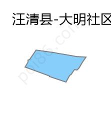 大明社区工作委员会边界地图