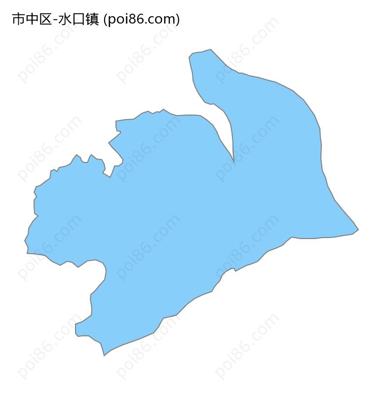 水口镇边界地图