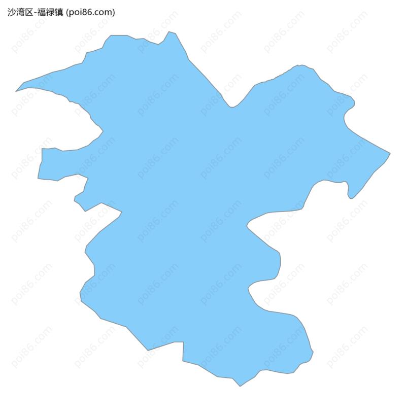 福禄镇边界地图