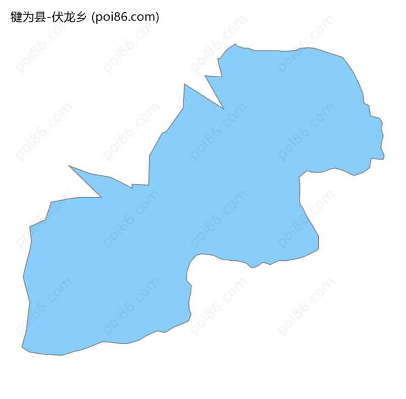 伏龙乡边界地图