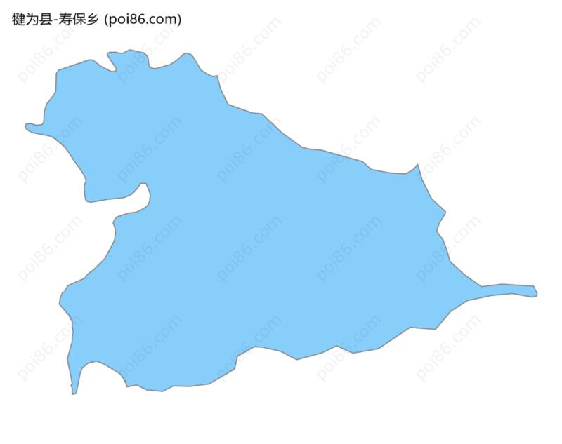 寿保乡边界地图