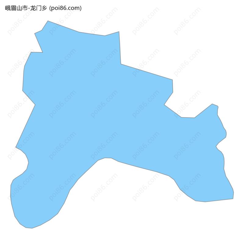 龙门乡边界地图