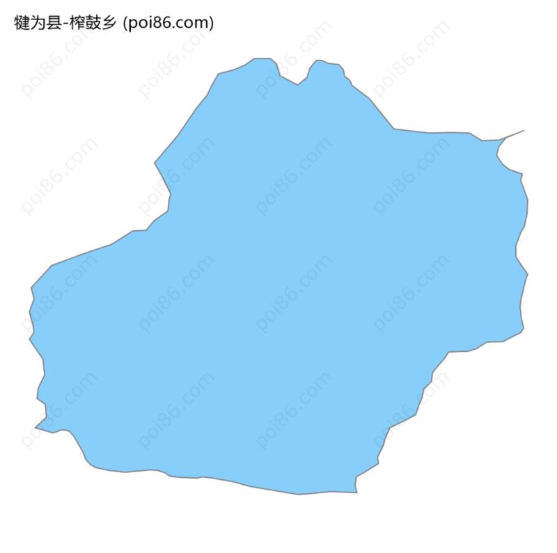 榨鼓乡边界地图