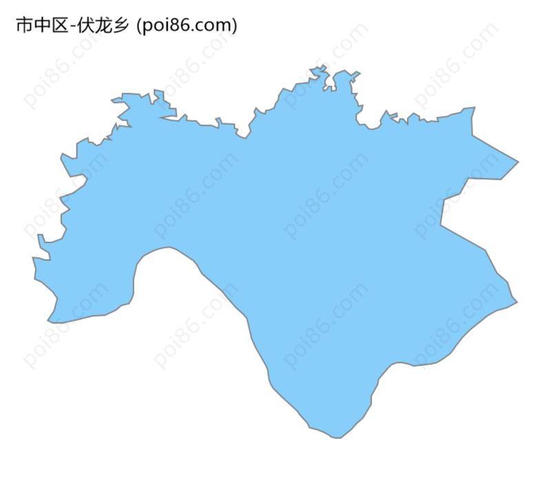 伏龙乡边界地图