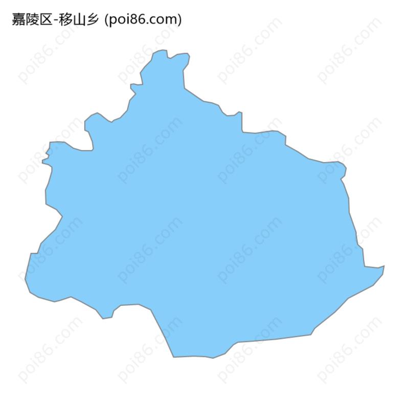 移山乡边界地图