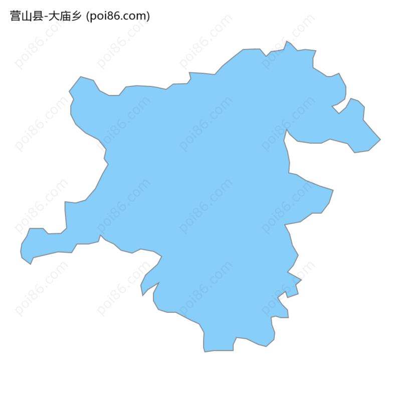 大庙乡边界地图